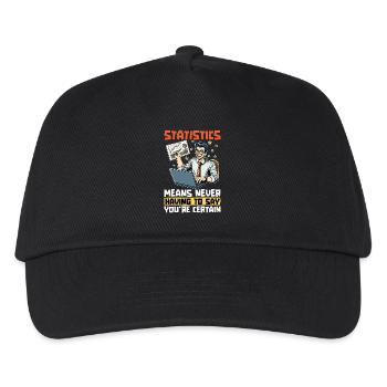 Statistics Means Never Accounting Statistician - Kids’ Baseball Cap - black - Front