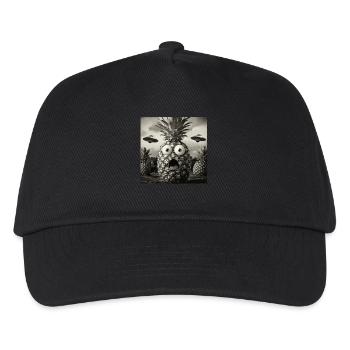 Ananas - Kinder Basecap - Schwarz - Vorne
