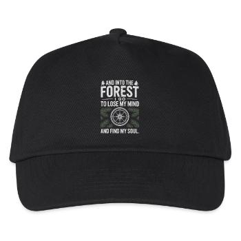 Dans la forêt où je vais pour perdre la tête Trouver mon âme - Casquette de baseball Enfant - noir - Devant