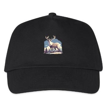 Rentiere Rentier - Kinder Basecap - Schwarz - Vorne