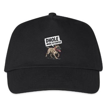 Dhole Lover Wildlife Canid Asiatic Wild Dog - Kids’ Baseball Cap - black - Front