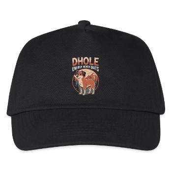 Dhole Lover Wildlife Canid Asiatic Wild Dog - Kids’ Baseball Cap - black - Front