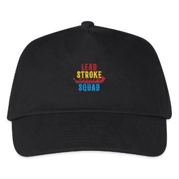 Drachenboot Drachenbootrennen Lead Stroke Squad - Kinder Basecap - Schwarz - Vorne