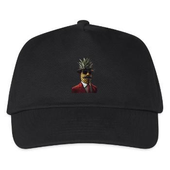 Ananas - Kinder Basecap - Schwarz - Vorne