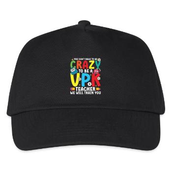 Vous n’avez pas besoin d’être fou pour être un enseignant VPK - Casquette de baseball Enfant - noir - Devant