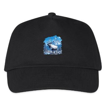 Rentiere Rentier - Kinder Basecap - Schwarz - Vorne