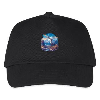 Rentiere Rentier - Kinder Basecap - Schwarz - Vorne