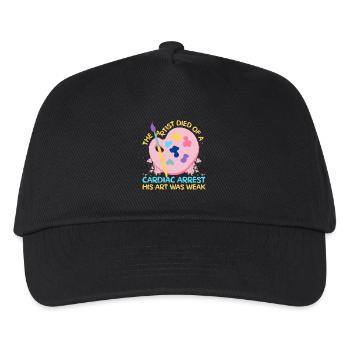 Artist Painter Graphic Died Of A Cardiac Arrest - Kids’ Baseball Cap - black - Front