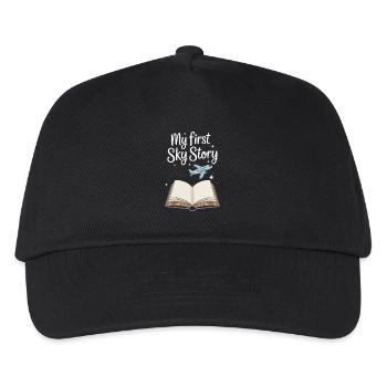 Zum Ersten Mal Fliegen Travel Memory Sky - Kinder Basecap - Schwarz - Vorne