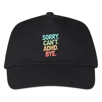 ADHD - Kids’ Baseball Cap - black - Front