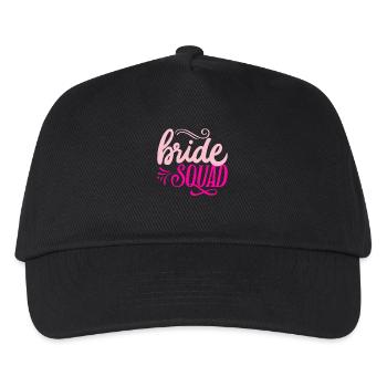 BRAUT SQUAD JUNGGESELLENABSCHIED Team Braut Team Freundinnen - Kinder Basecap - Schwarz - Vorne