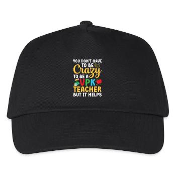 Vous n’avez pas besoin d’être fou pour être un enseignant VPK - Casquette de baseball Enfant - noir - Devant
