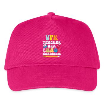 Vpk -lehrer Aka Chaos -koordinator - Kinder Basecap - Fuchsia - Vorne