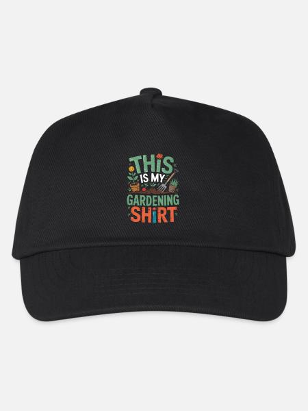 Lustiges Shirt für Gärtner*innen - Kinder Basecap - Schwarz