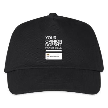 Entrepreneur Opinion Doesn't Pay My Bills Freelancer - Kids’ Baseball Cap - black - Front