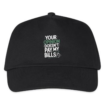 Entrepreneur Opinion Doesn't Pay My Bills Freelancer - Kids’ Baseball Cap - black - Front