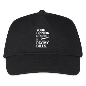 Entrepreneur Opinion Doesn't Pay My Bills Freelancer - Kids’ Baseball Cap - black - Front