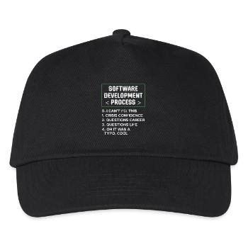 Software Development Process Humor Programmer - Kids’ Baseball Cap - black - Front