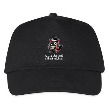 Eure Armut widert mich an – Dekadente Gothic Katze - Kinder Basecap - Schwarz - Vorne