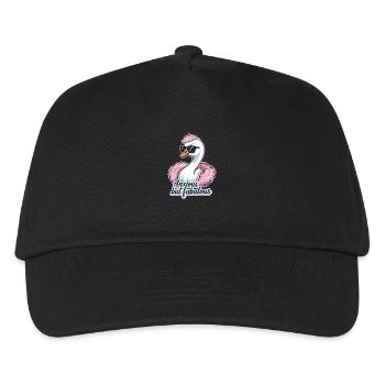Anxious but fabulous – stylish swan design - Kids’ Baseball Cap - black - Front