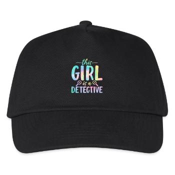 Funny Forensics Girl Crime Scene Forensic Science - Kids’ Baseball Cap - black - Front