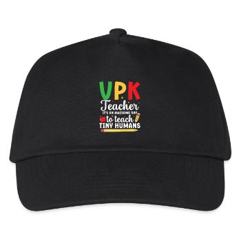 vpk teacher it's a great day to start with - Kids’ Baseball Cap - black - Front