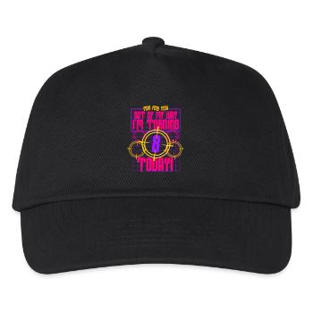 Laser Tag 8 Birthday - Kids’ Baseball Cap - black - Front