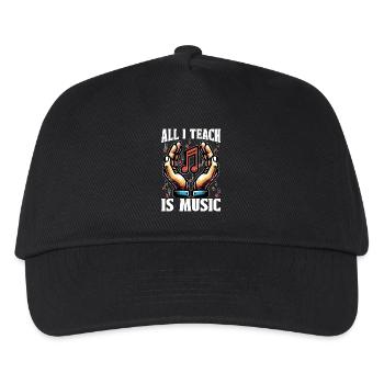 Music Teacher All I Teach Is Music Choir Teacher - Kinder Basecap - Schwarz - Vorne