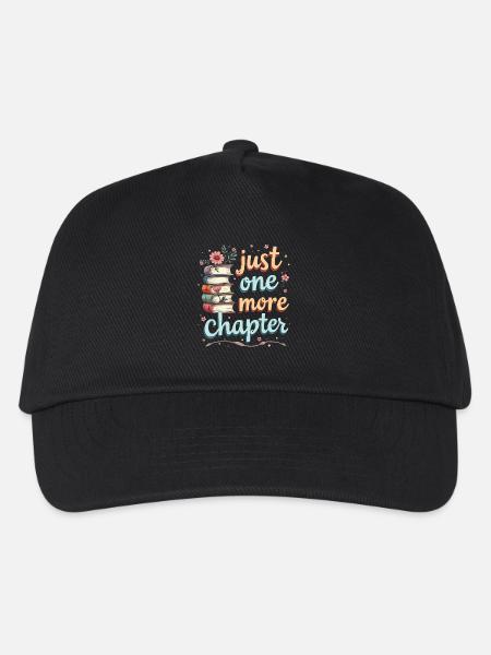Nur noch ein Kapitel Buchlesung - Book Lover - Kinder Basecap - Schwarz