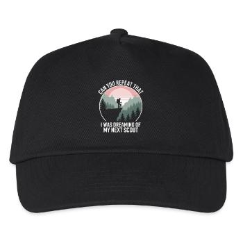 Scout Guide Scout Camping - Kids’ Baseball Cap - black - Front