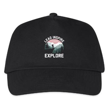 Scout Guide Scout Camping - Kids’ Baseball Cap - black - Front
