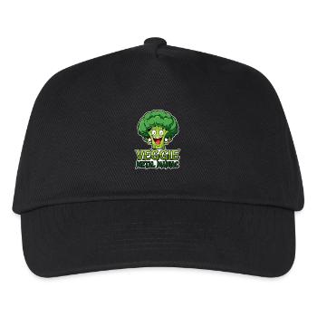Veggie Metal Maniac - Vegan Musik - Spruch - Kinder Basecap - Schwarz - Vorne