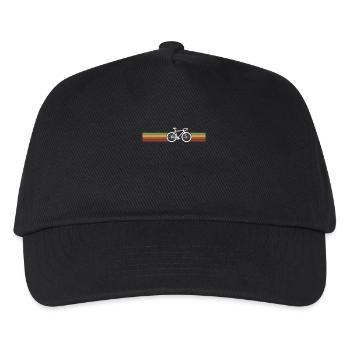 Vatertag Vintage Fahrrad Radfahrer - Kinder Basecap - Schwarz - Vorne