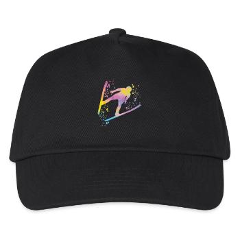 Ski Flying Nordic Skiing Ski Jumping - Kids’ Baseball Cap - black - Front