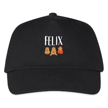 Gamer Zocker Zocken Gaming Felix - Casquette de baseball Enfant - noir - Devant