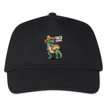Taco meets dino - Kids’ Baseball Cap - black - Front