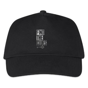 Escape Room Find The Clues - Kids’ Baseball Cap - black - Front