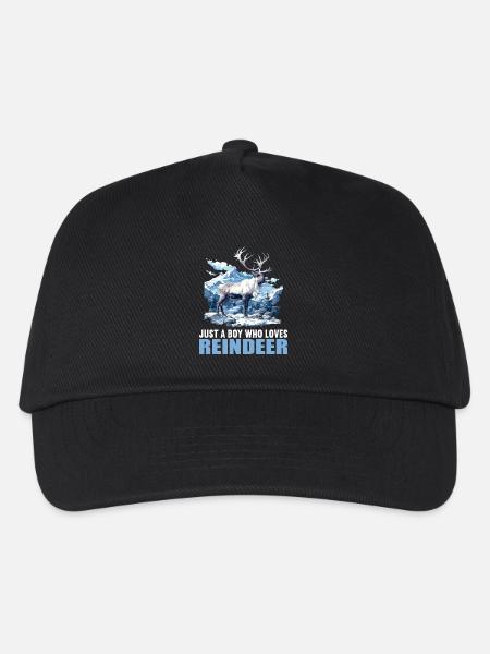 Rentiere Rentier - Kinder Basecap - Schwarz