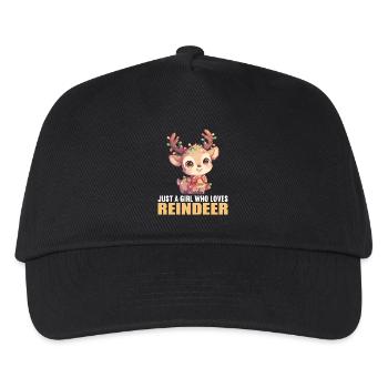 Reindeer Reindeer - Kids’ Baseball Cap - black - Front