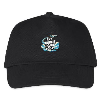 Zum Ersten Mal Fliegen Travel Memory Sky - Kinder Basecap - Schwarz - Vorne
