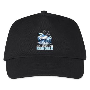 Rentiere Rentier - Kinder Basecap - Schwarz - Vorne