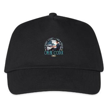 Online Coder A Short Story I Am A Web Developer - Kids’ Baseball Cap - black - Front