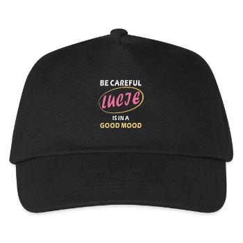 LUCIE IS IN A GOOD MOOD - Kids’ Baseball Cap - black - Front