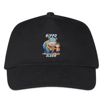 CHIDREN HIPPO ALARM - Kinder Basecap - Schwarz - Vorne