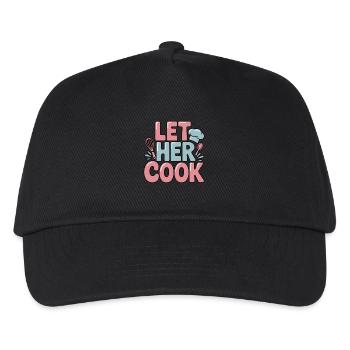 Laissez-vous cuisiner Cuisine drôle Conception de cuisine - Casquette de baseball Enfant - noir - Devant