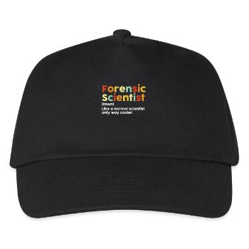 Forensiker Lustige Definition Retro - Kinder Basecap - Schwarz - Vorne