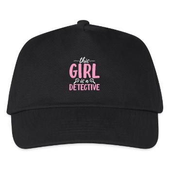 Funny Forensics Girl Detective Forensics Scientist - Kids’ Baseball Cap - black - Front