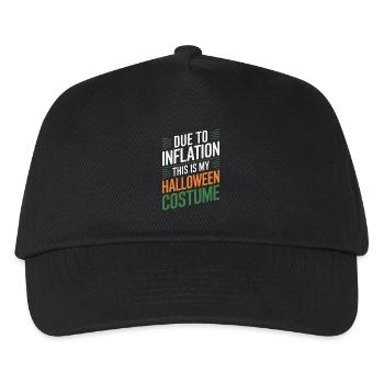 Lustiger Inflation Halloween Spruch - Kinder Basecap - Schwarz - Vorne