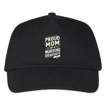 Fière maman diplômée en soins infirmiers - Casquette de baseball Enfant - noir - Devant