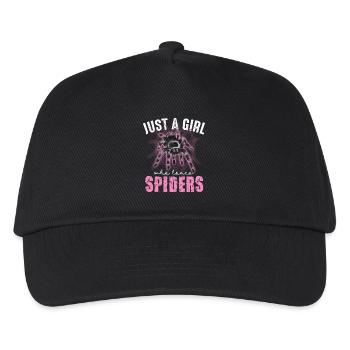 Just A Girl Who Loves Spiders Design - Kids’ Baseball Cap - black - Front